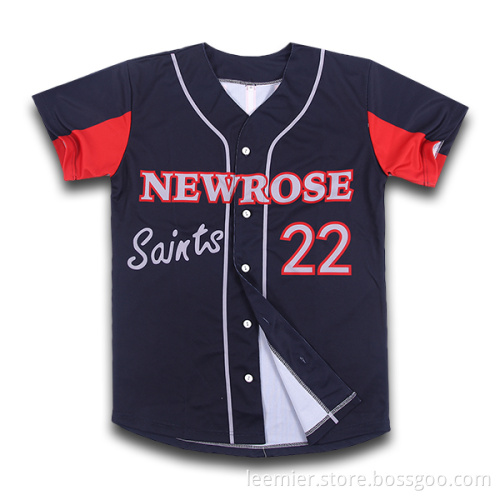 Customized unisex slim fit baseball shirts